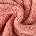 Tissu velours doux et chaud 100% polyester